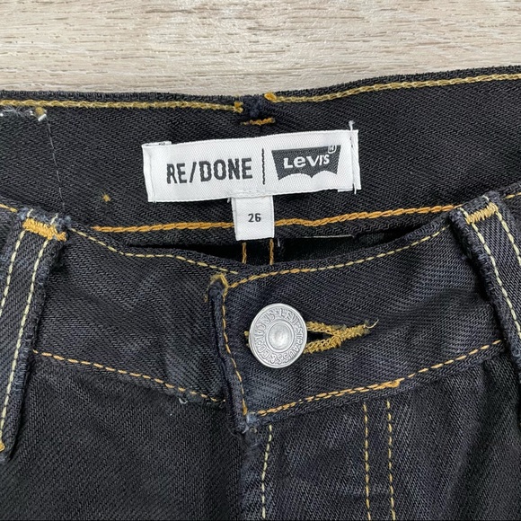 (M70) Levi's Redone Distressed Vintage Denim Pants OOAK* - Size 26 - Picture 3 of 3